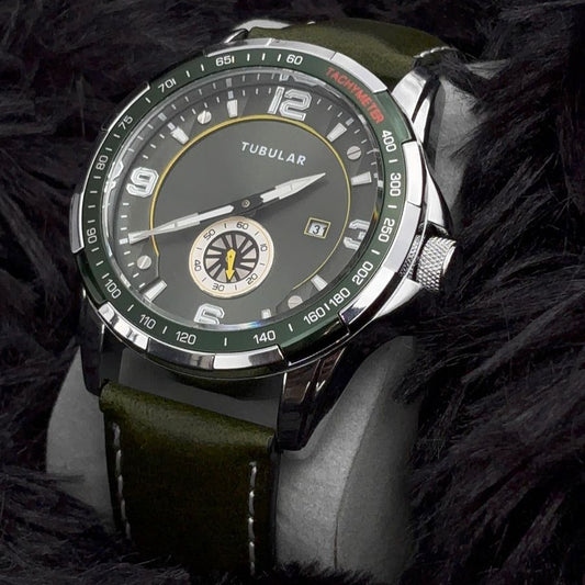 Reloj Tubular Verde Militar
