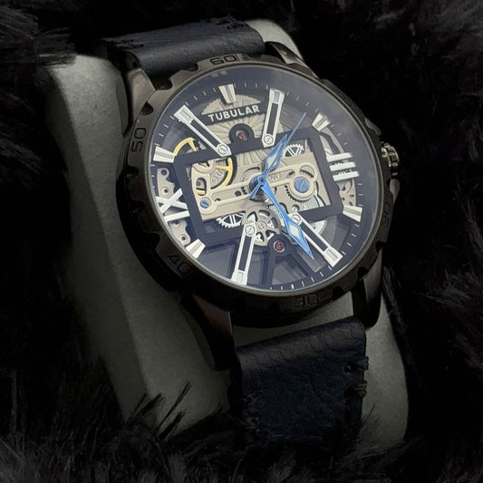Reloj Tubular Skeleton Azul