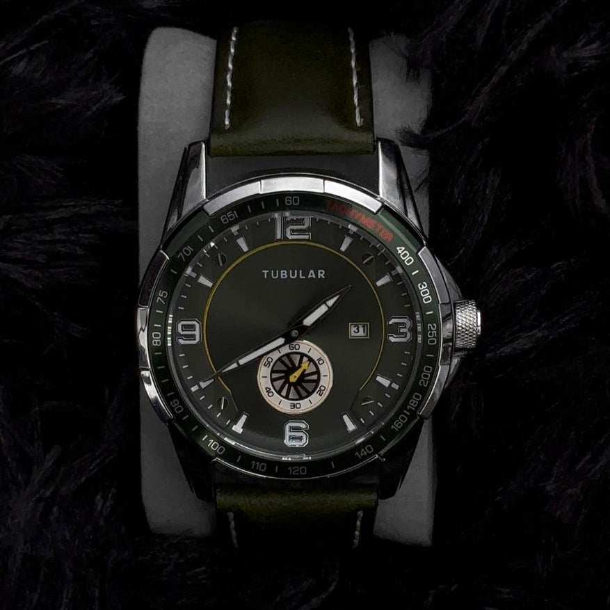 Reloj Tubular Verde Militar