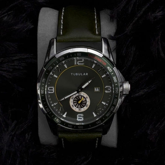 Reloj Tubular Verde Militar